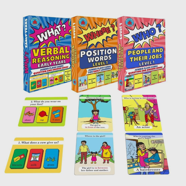 cards to teach Who What And Where questions